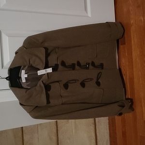Peacoat with zipper and toggles